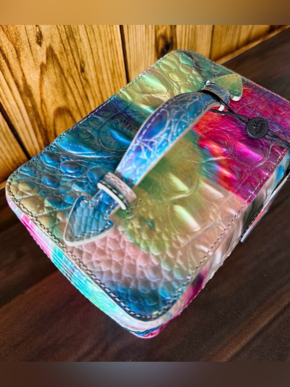 BRAHMIN SMALL CHARMAINE MELBOURNE Makeup Bag Leather IMPRESSION NWT FIRM $ - Picture 14 of 14